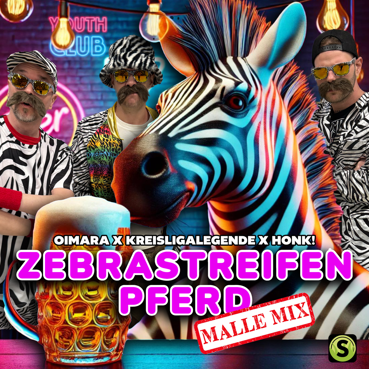Oimara x Kreisligalegende x Honk - Zebrastreifenpferd (Malle Mix)
